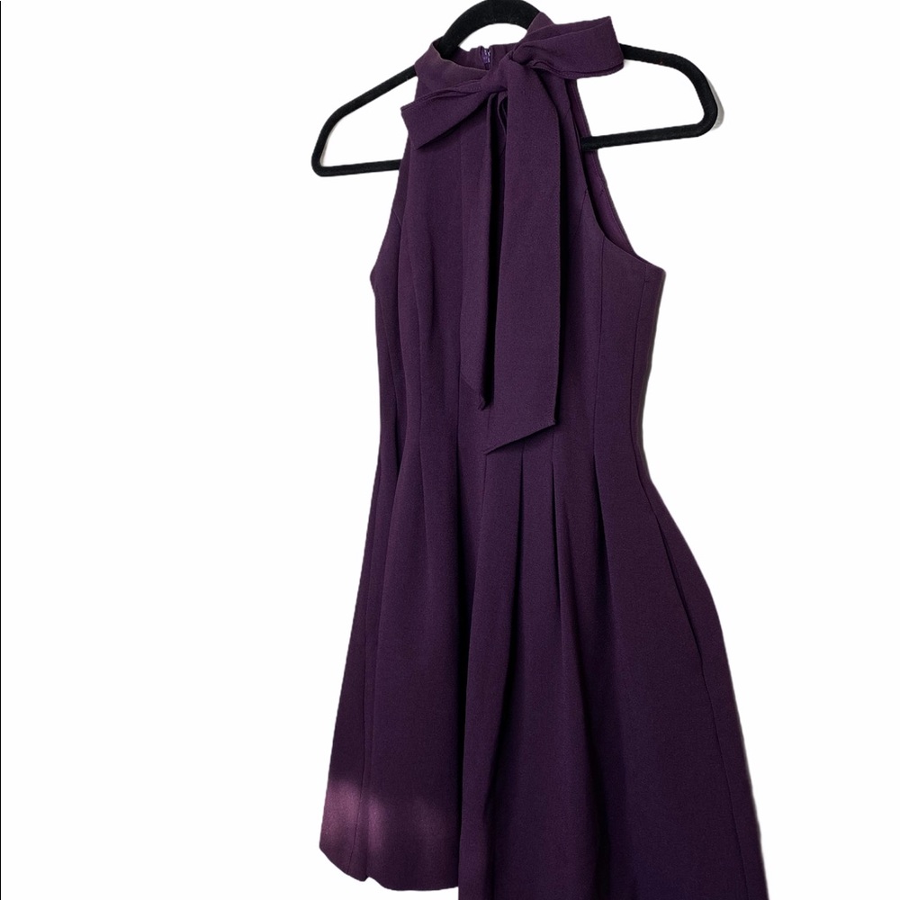 Vince Camuto Sleeveless Bow Neck Fit & Flare Dress